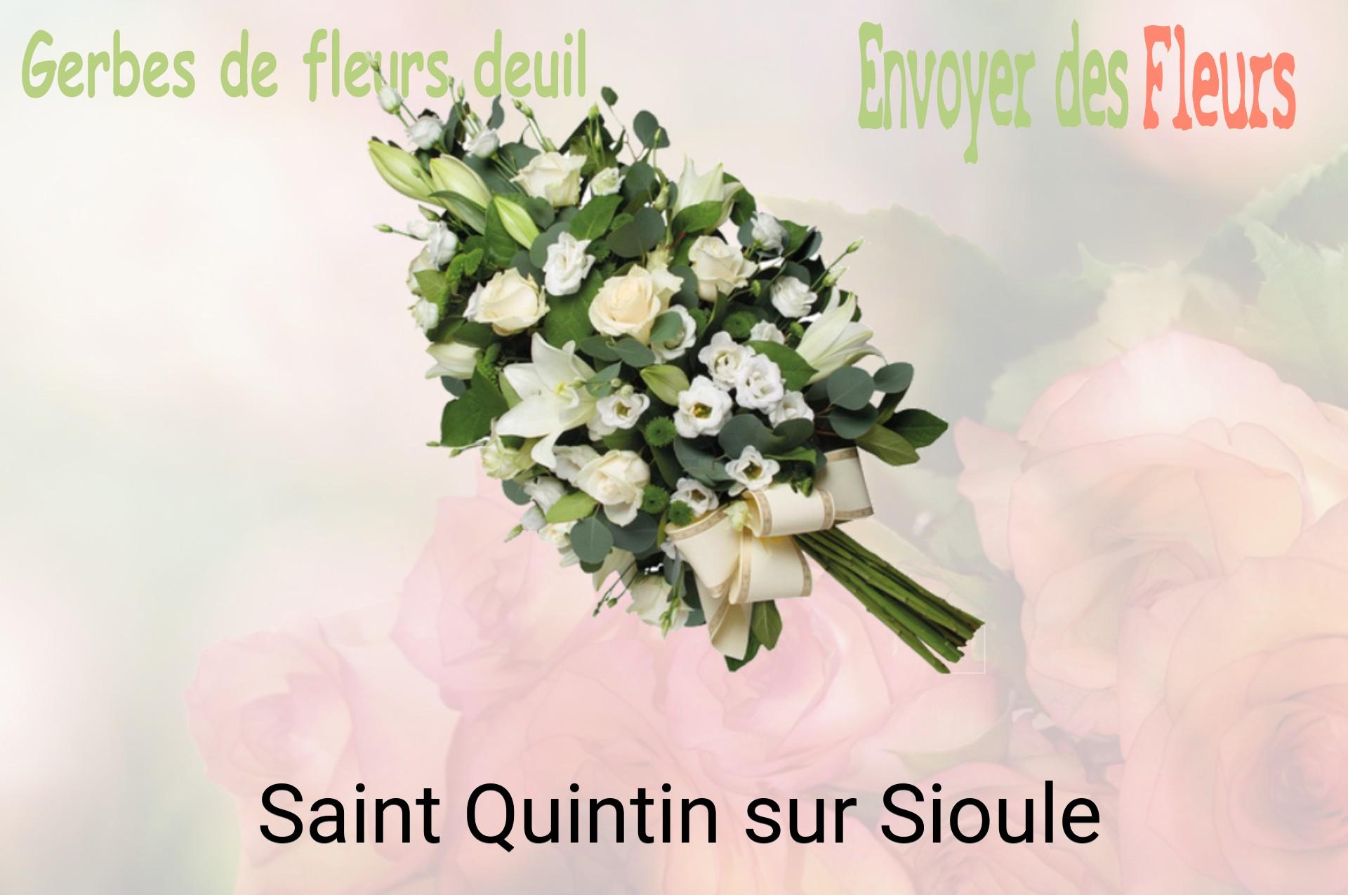 Gerbe de fleurs de deuil livrée à Saint-Quintin-sur-Sioule